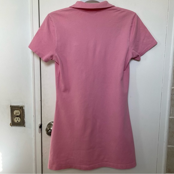 LACOSTE Girls Pink Piqué Polo Dress. Size 16. - Picture 3 of 12